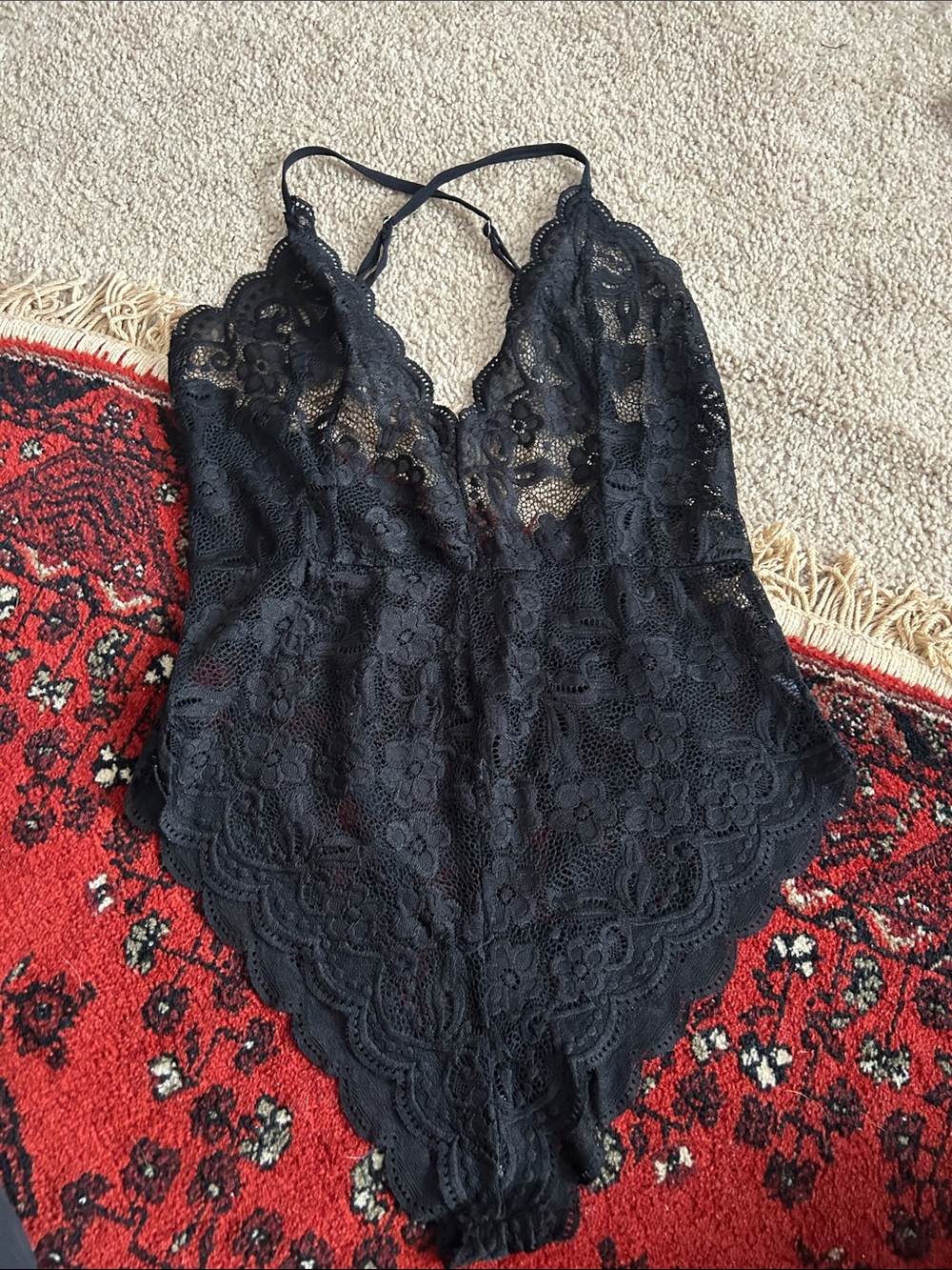 Black Lace Bodysuit -